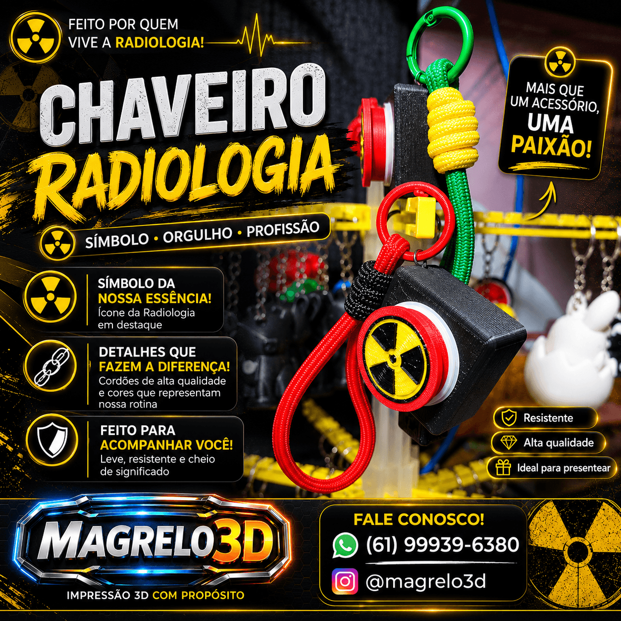 ☢️ Chaveiro Radiologia ☢️ — foto 1 de 1