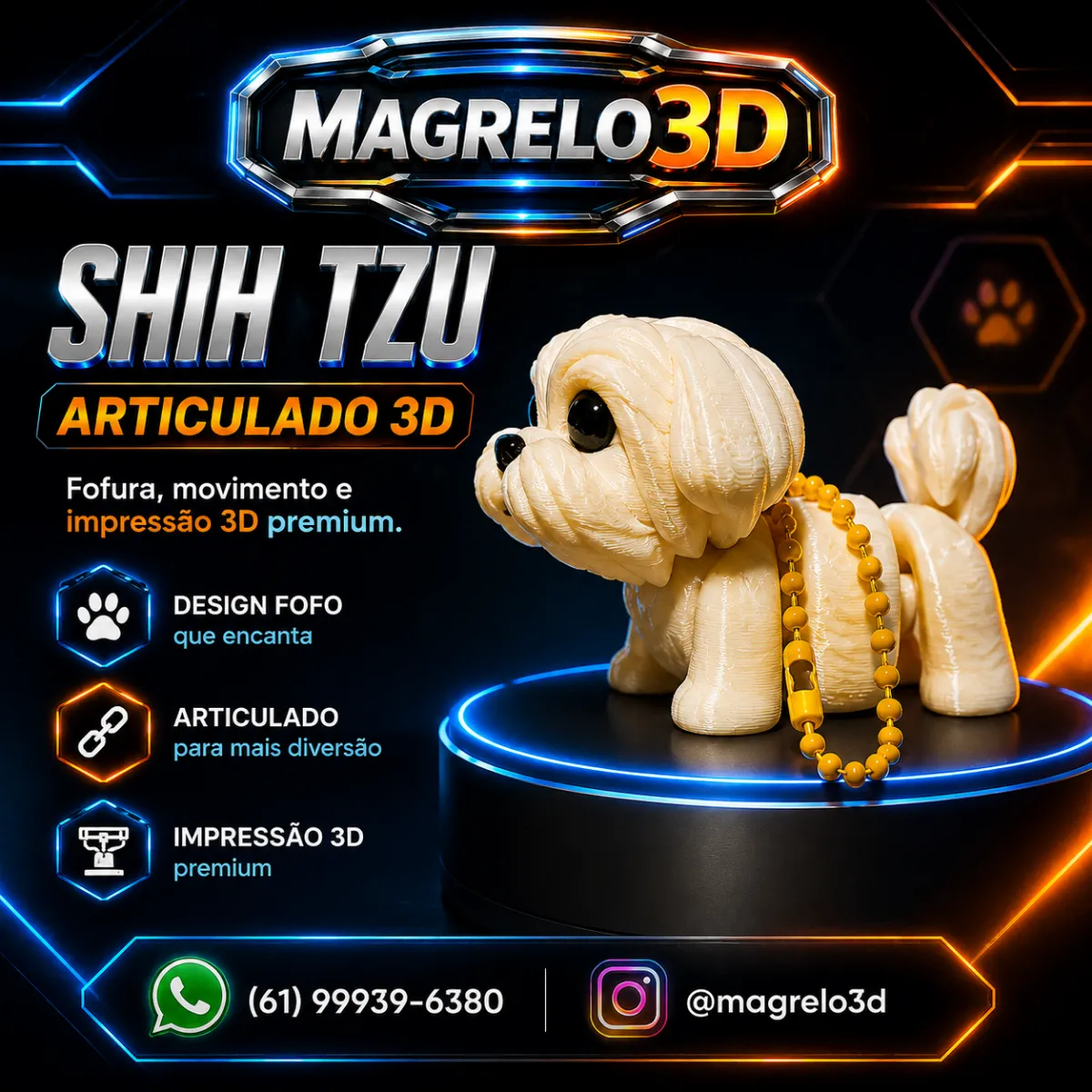 🐾 SHIH TZU ARTICULADO ✨ — foto 1 de 2
